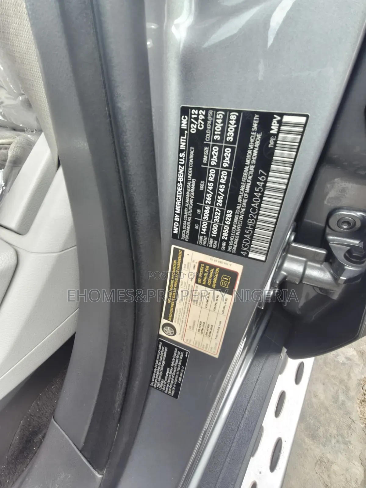 Mercedes-Benz M Class 2012 Silver