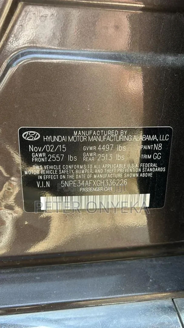 Hyundai Santa Fe 2016 Brown
