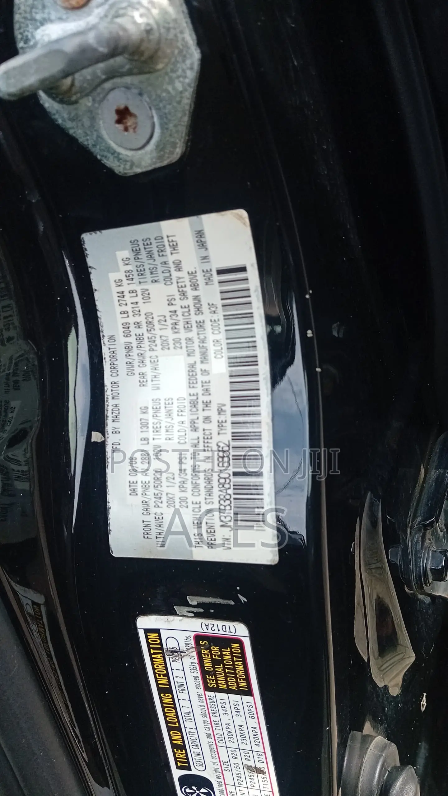 Mazda CX-9 Sport 2010 Black