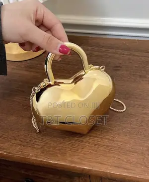 Heart-Shaped Acrylic Mini Bag: