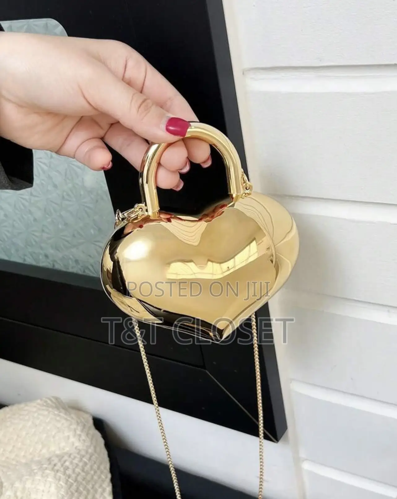 Heart-Shaped Acrylic Mini Bag: