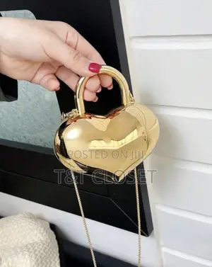 Heart-Shaped Acrylic Mini Bag:
