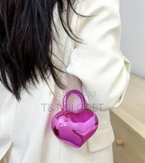 Heart-Shaped Acrylic Mini Bag: