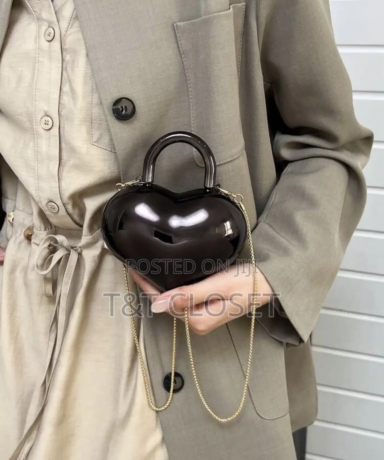 Heart-Shaped Acrylic Mini Bag: