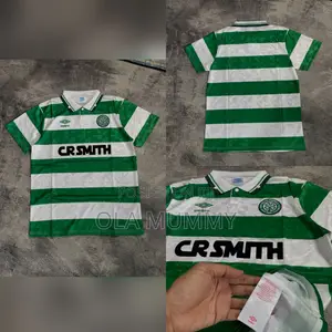 Celtic Retro Jersey White and Green