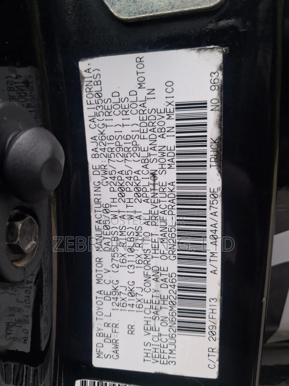 Toyota Tacoma PreRunner Access Cab 2006 Black
