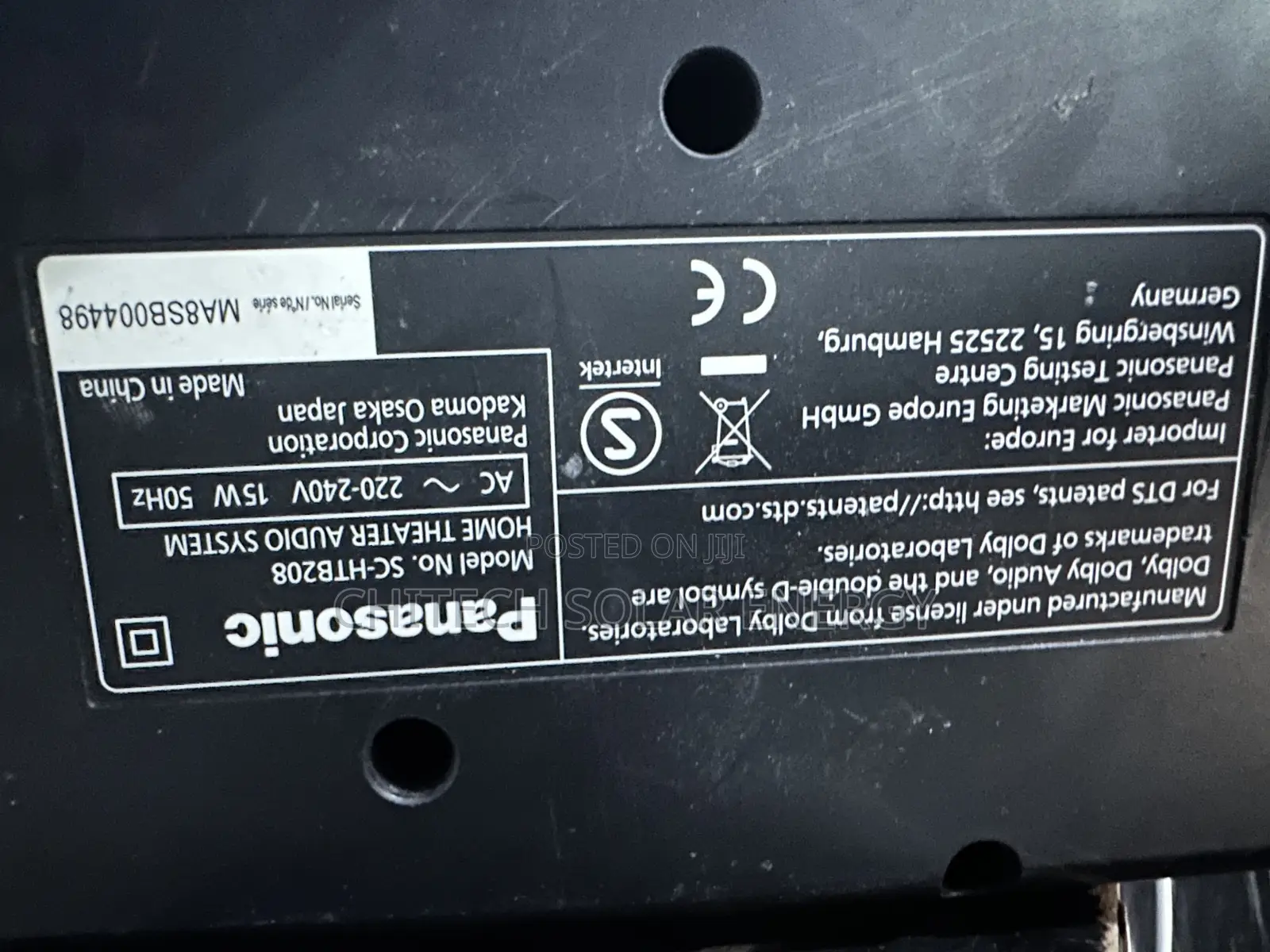 Panasonic Sc-Htb208