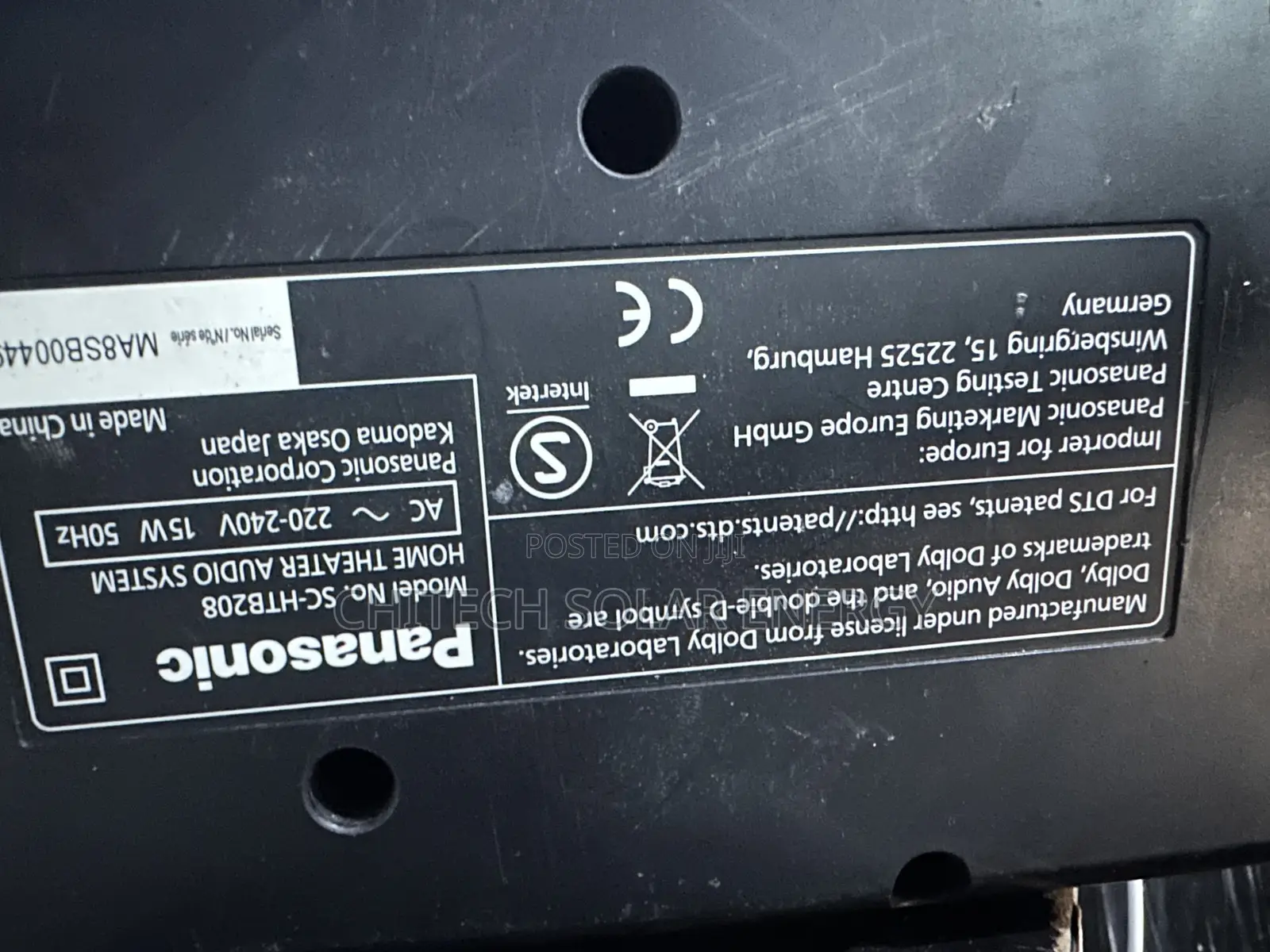 Panasonic Sc-Htb208