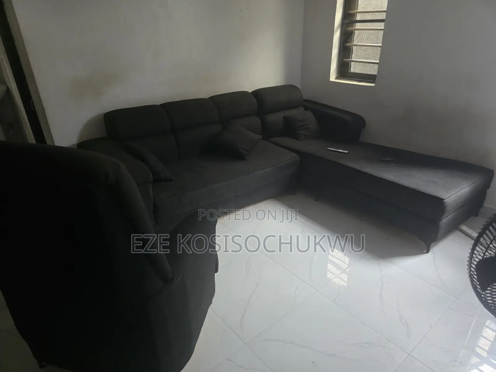 Used L- Shaped Sofa With Single Chair