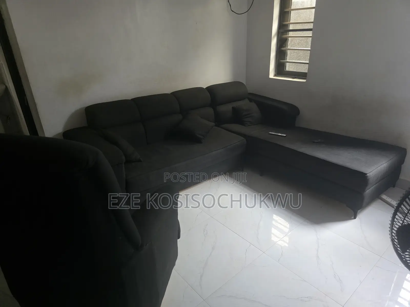 Used L- Shaped Sofa With Single Chair