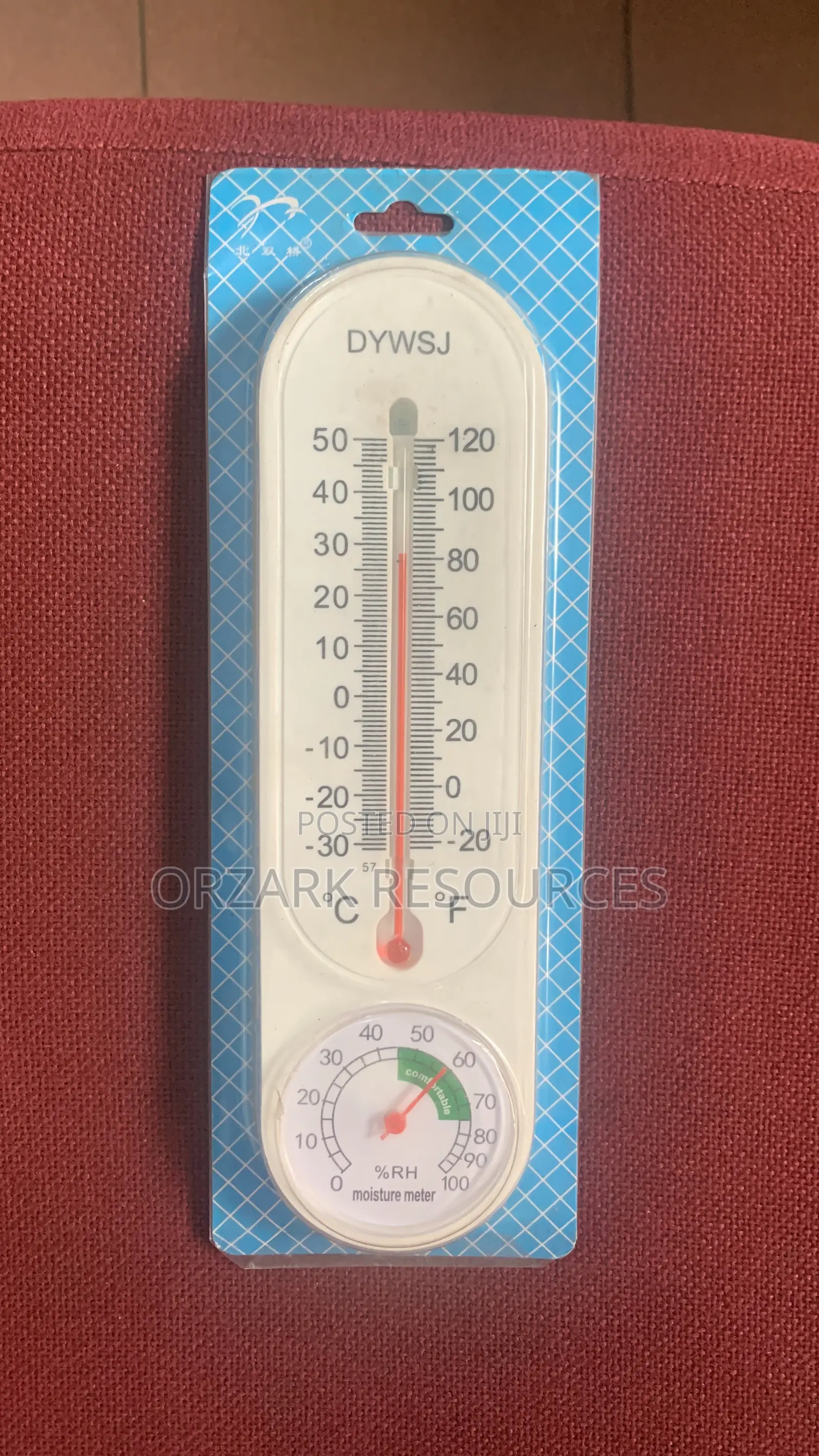 Wall-Mounted Thermometer & Hygrometer – 2-in-1
