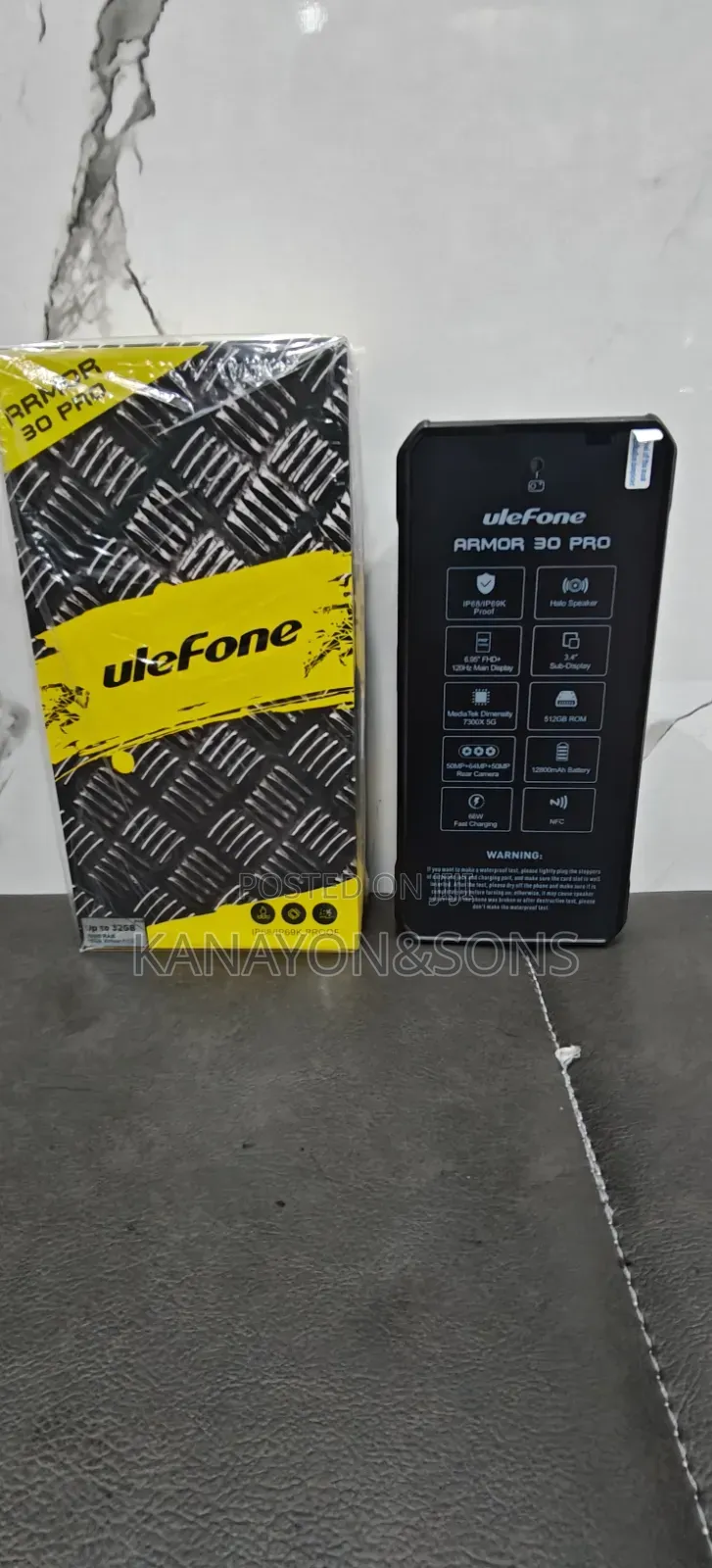New Ulefone Armor 30 Pro 512 GB Black