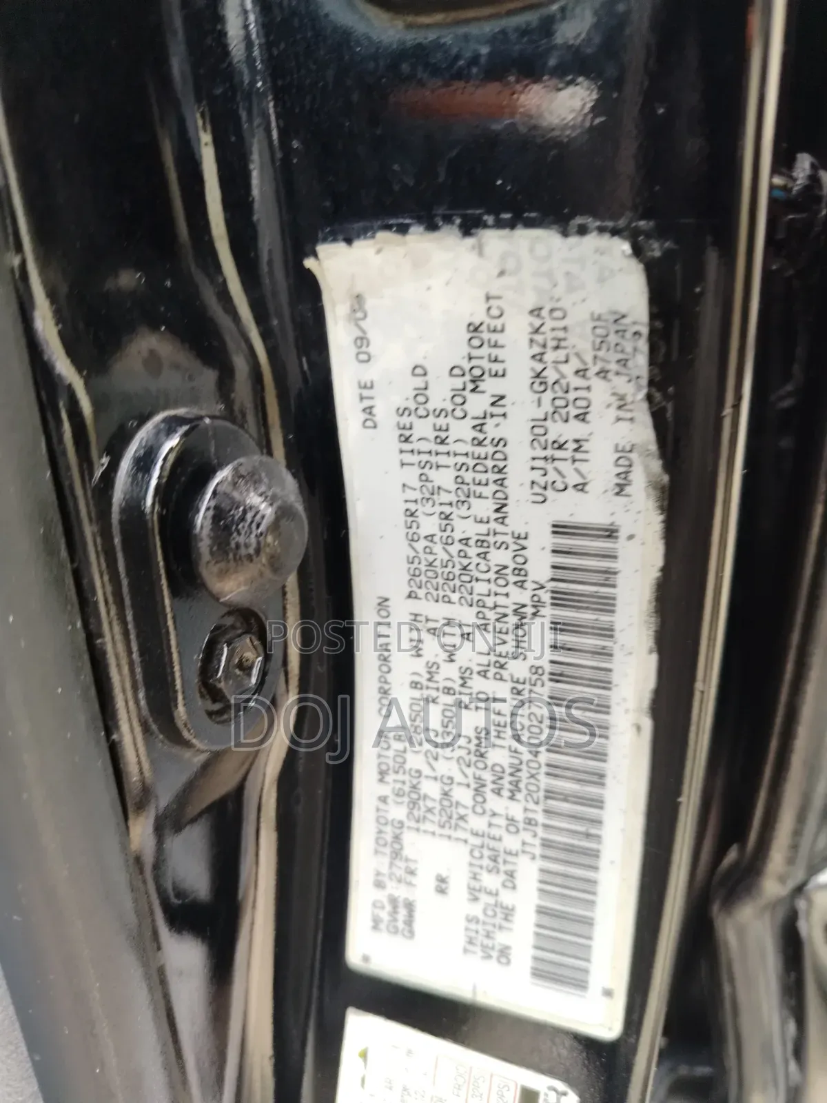 Lexus GX 470 2004 Black
