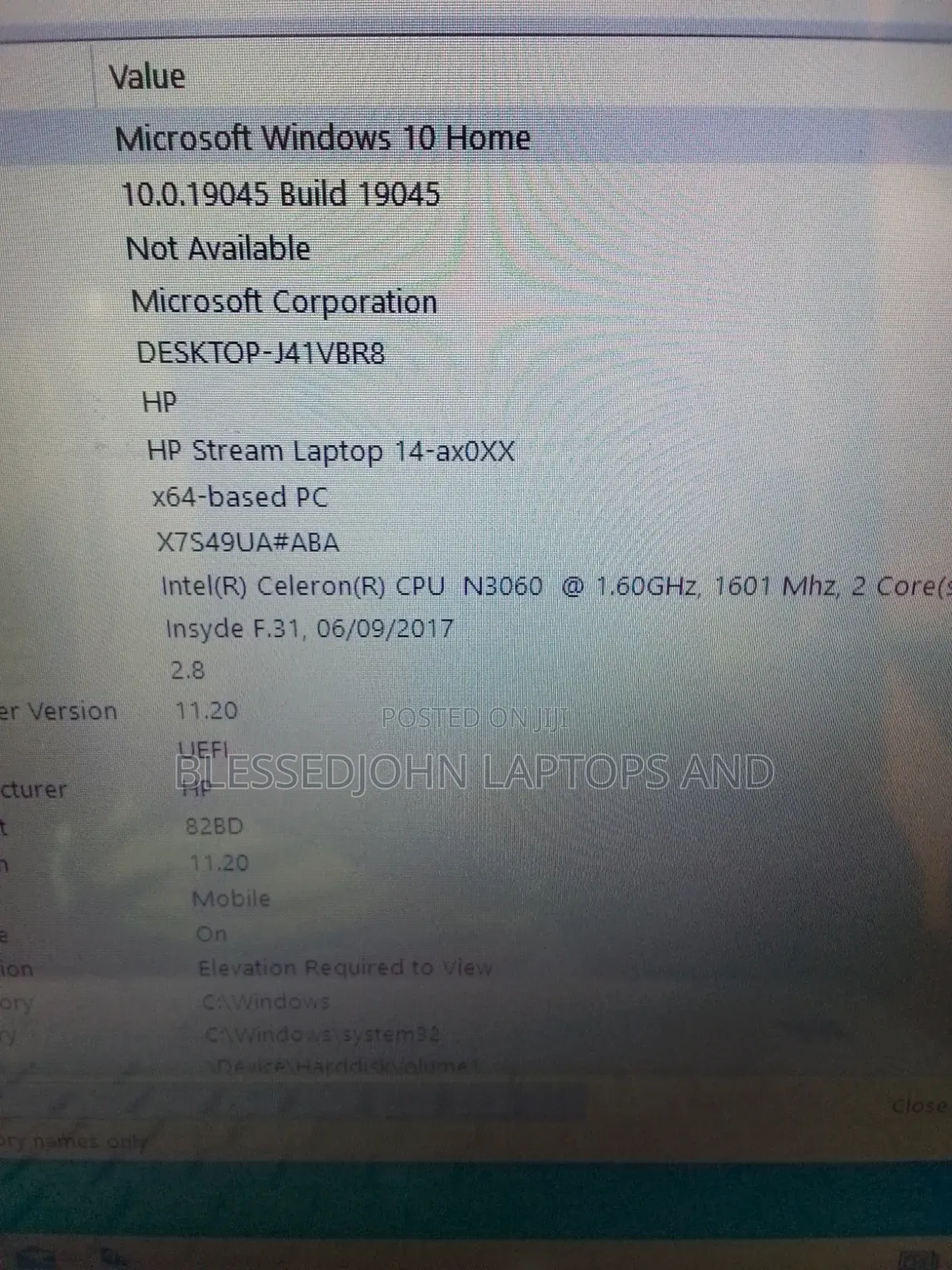 Laptop HP 14S 4GB Intel Celeron SSD 32GB