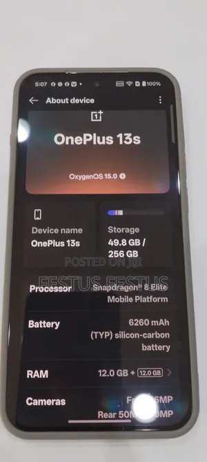 New OnePlus 13s 256 GB Gray