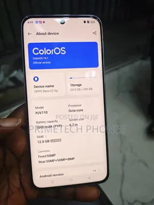 Oppo Reno 12 5G 256 GB Silver