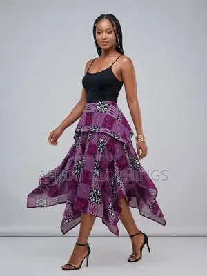 Ankara Print Handkerchief Skirt