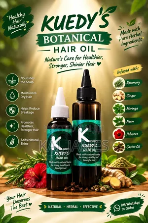 Kuedy's Botanical Hair Oil.