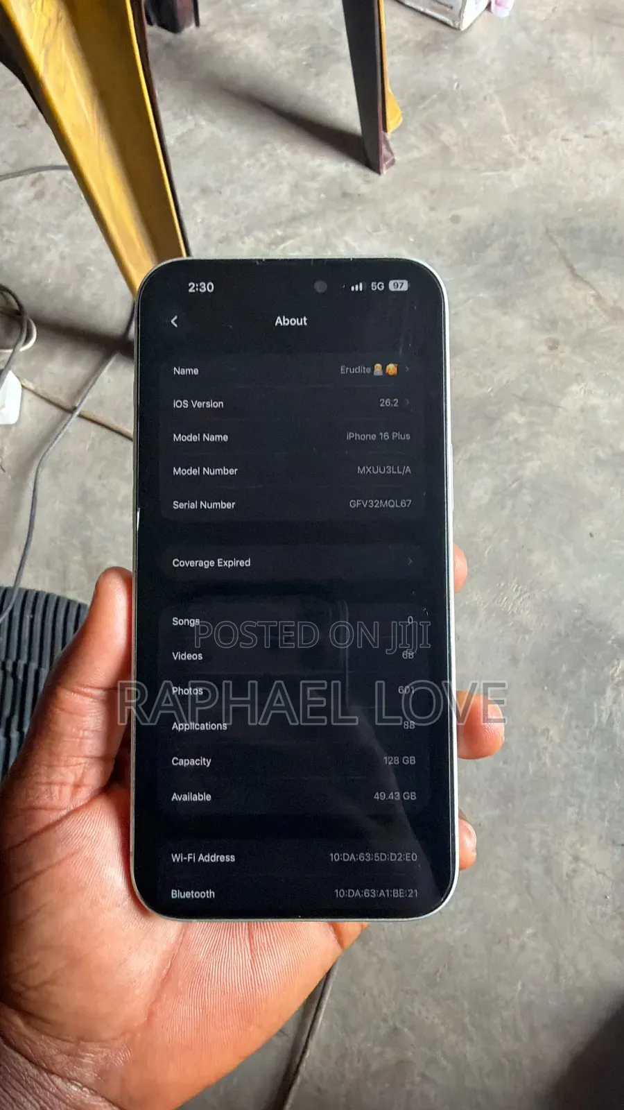 Apple iPhone 16 Plus 128 GB White