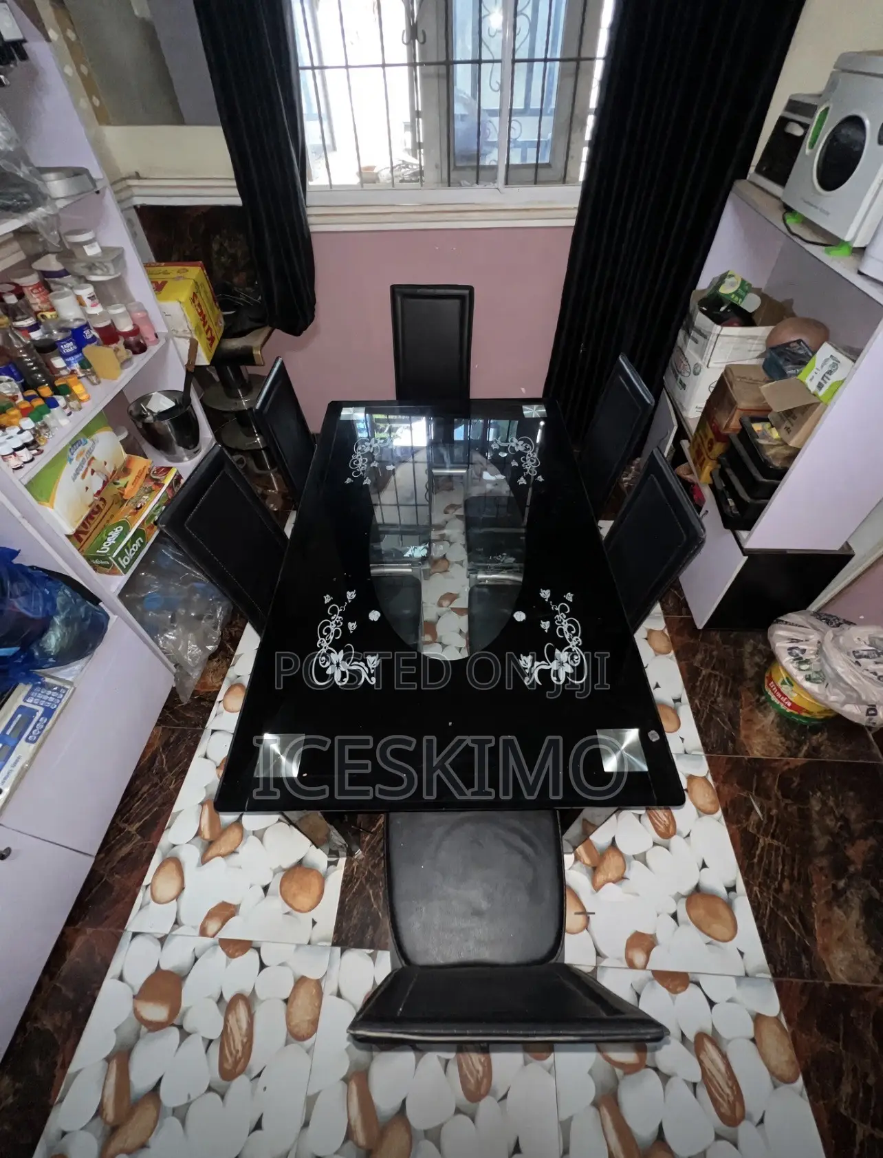 Glass Dinning Table (6 Chairs)