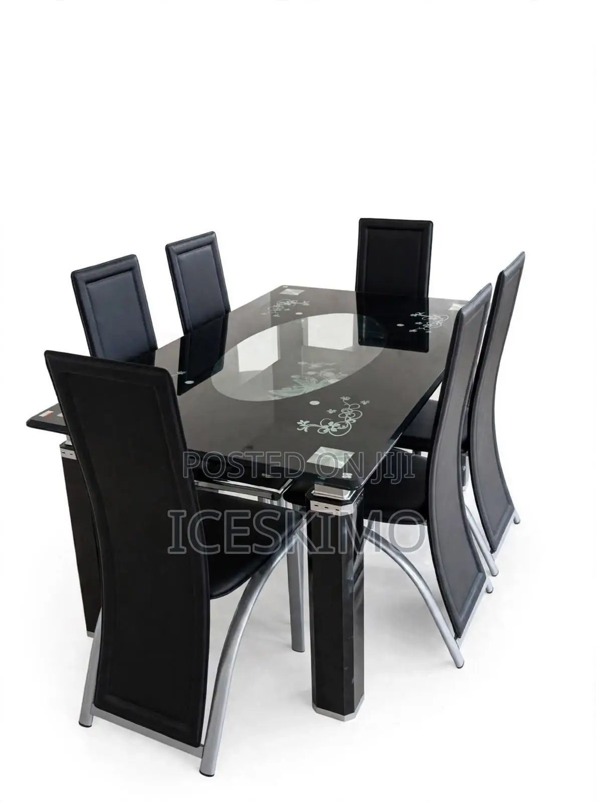 Glass Dinning Table (6 Chairs)