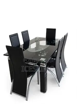 Glass Dinning Table (6 Chairs)