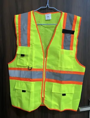 Executive Reflective Safety Vest With Zipper and Pockets