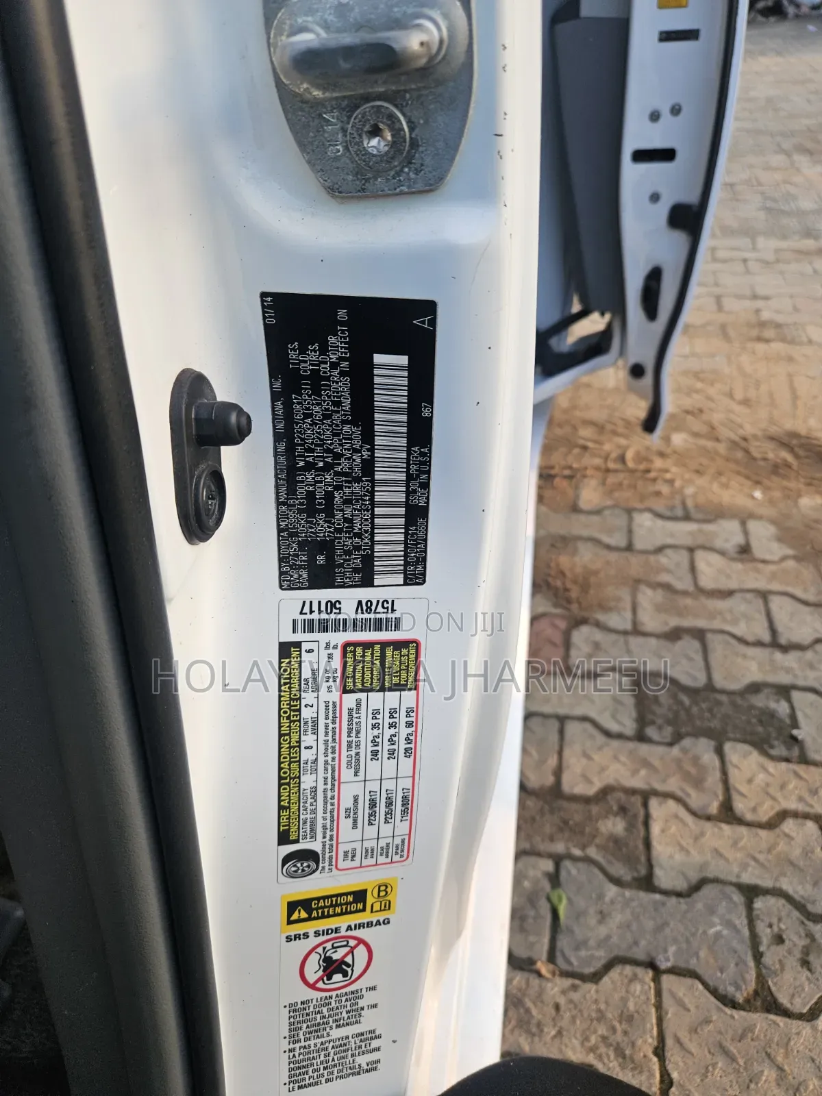 Toyota Sienna 2014 White