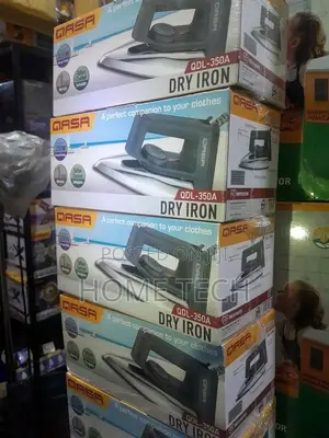 Qasa 350W Stainless Energy Saving Dry Iron With Non-Stick Base