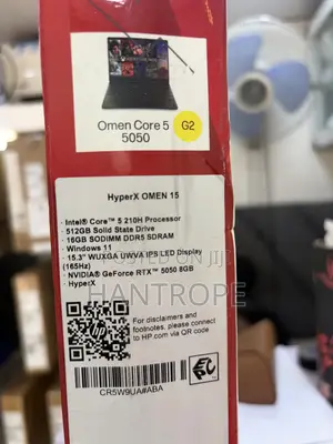 New Laptop HP Omen 15t 16GB Intel Core i5 SSD 512GB