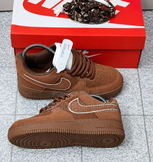 Classic Brown Faux Suede Nike Shoes