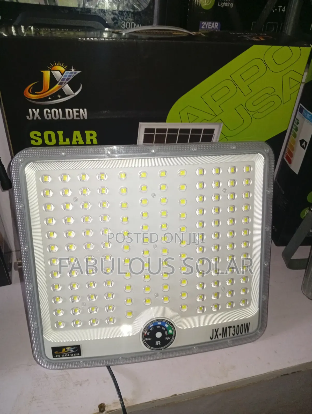 JX Solar Flood Light With Single Panel 300watts