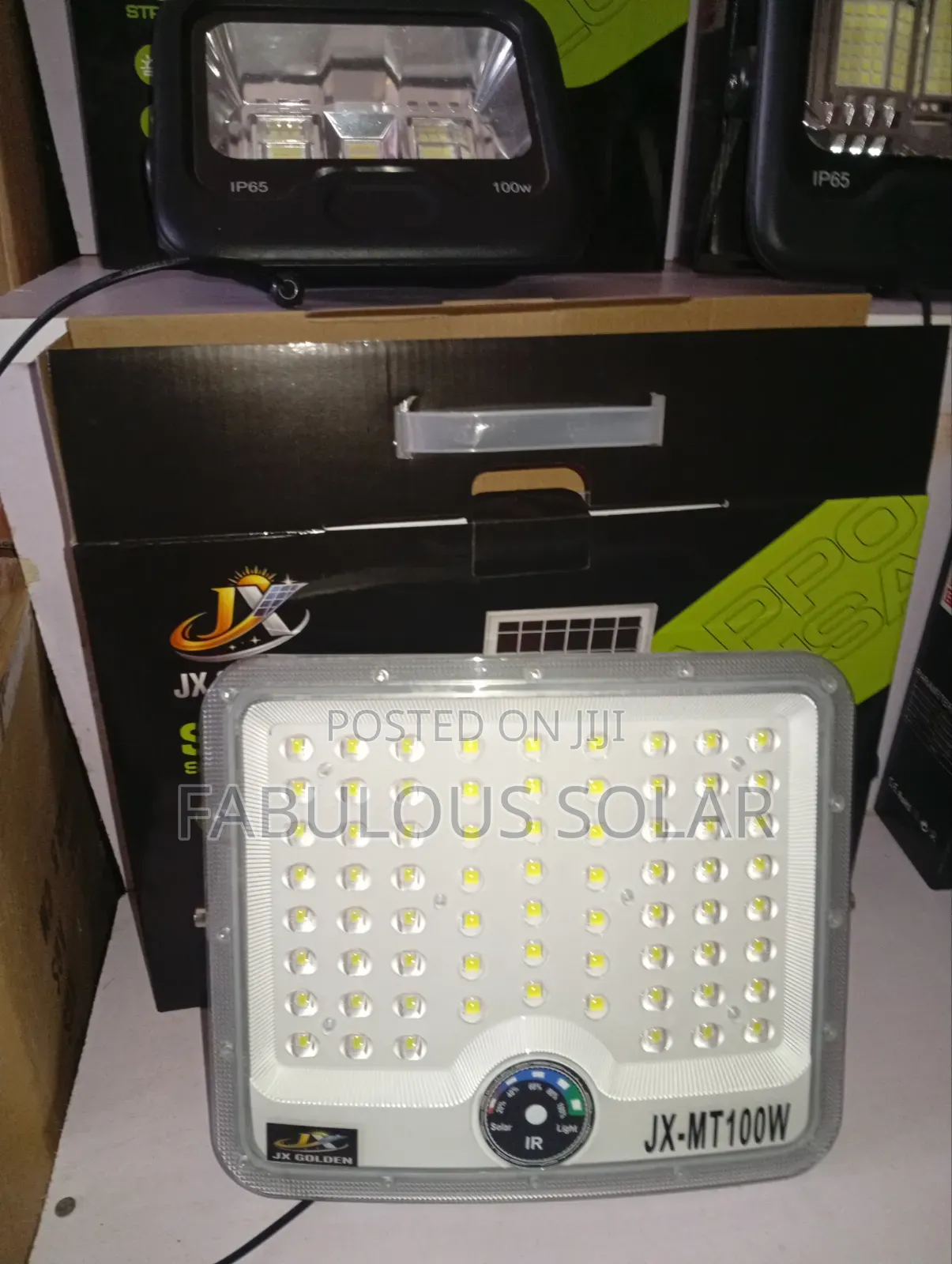 100watts Solar Flood Light With 1 Panel (JX)