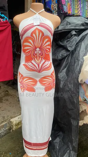 Floral Halter-Neck Bodycon Maxi Dress