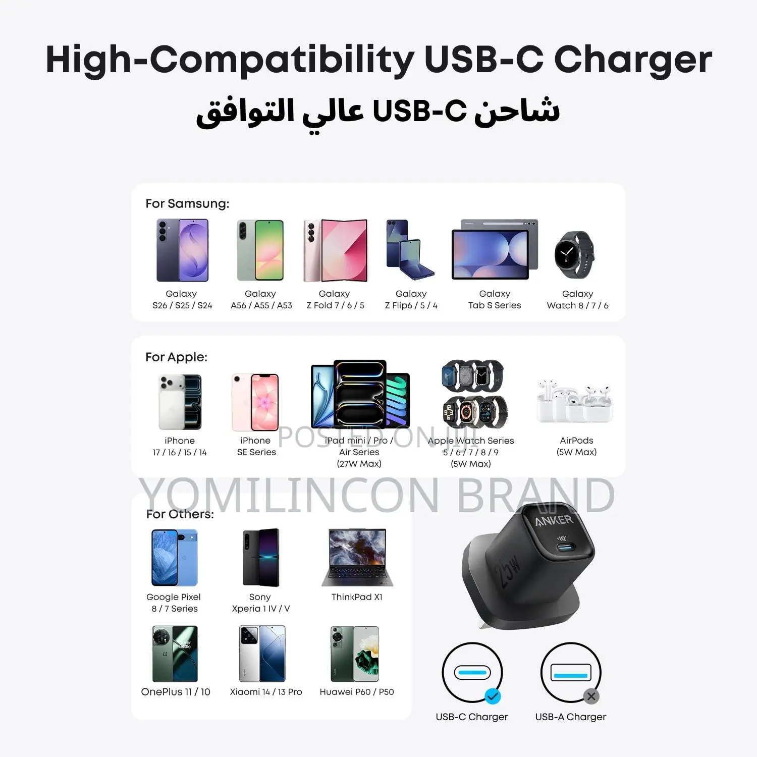 Anker - 25W - USB Type-C Charger - White