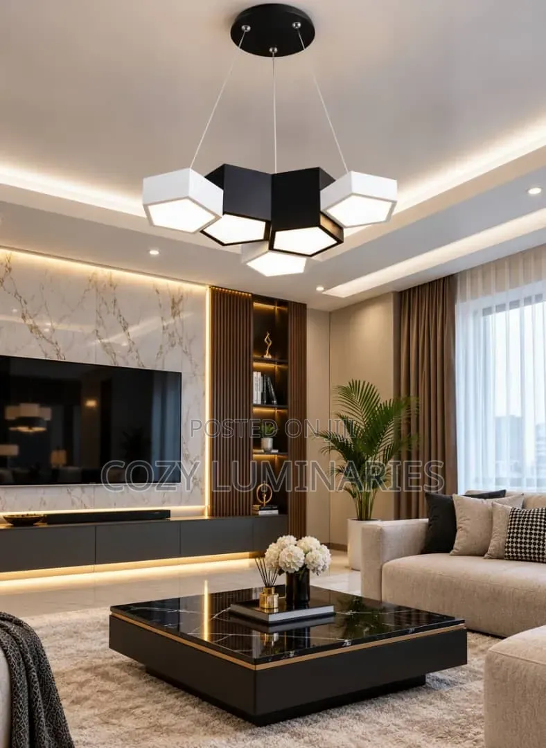 Modern LED Honeycomb Pendant Light