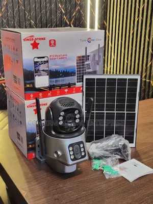 2-Lens Solar Security Camera With Night Vision