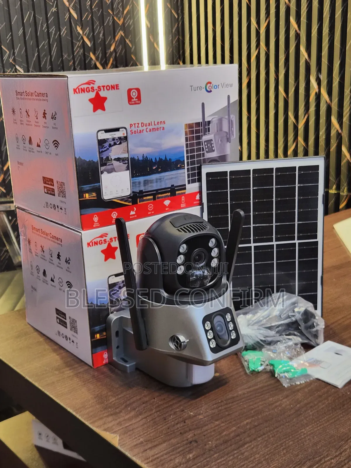 Smart Solar CCTV Camera – PTZ, WiFi & Night Vision