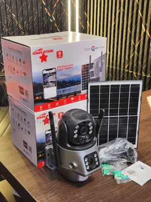 Wireless Solar CCTV Camera With Dual Lens & Solar Panel