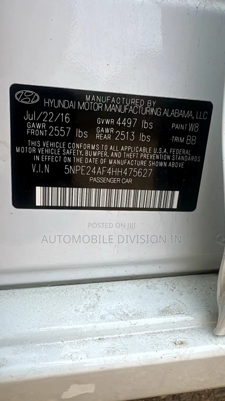 Hyundai Sonata 2016 White
