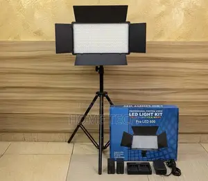 Pro LED 600 Professional Video LED Kit With Tripod Stand & Batteries