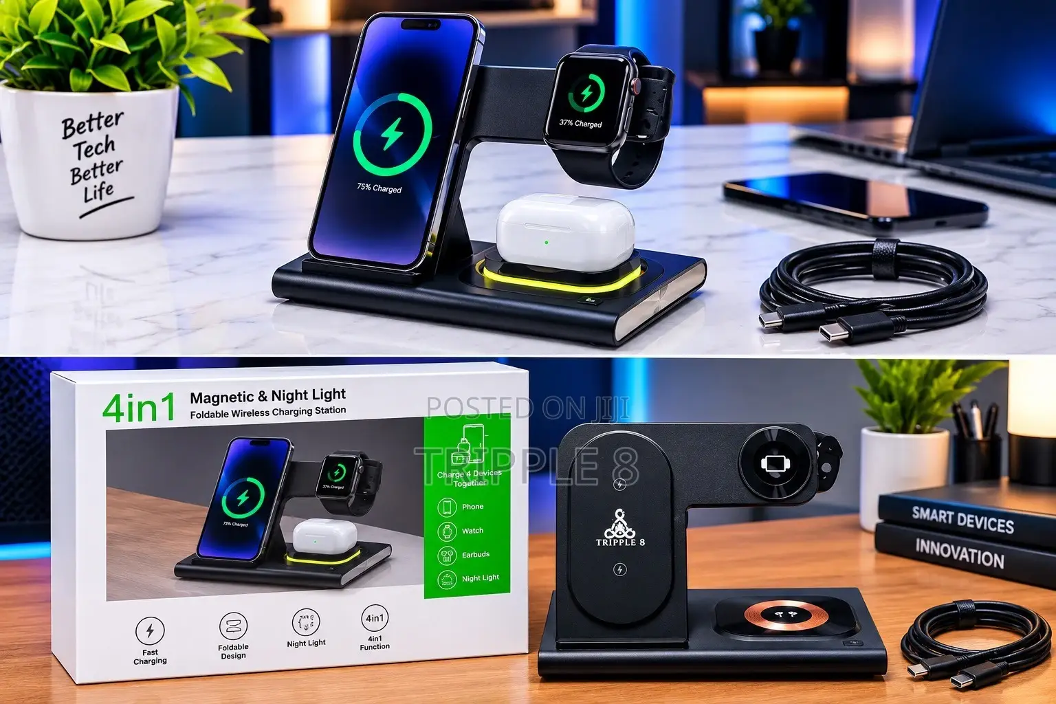 4-1 Charging Wireless Charging Station