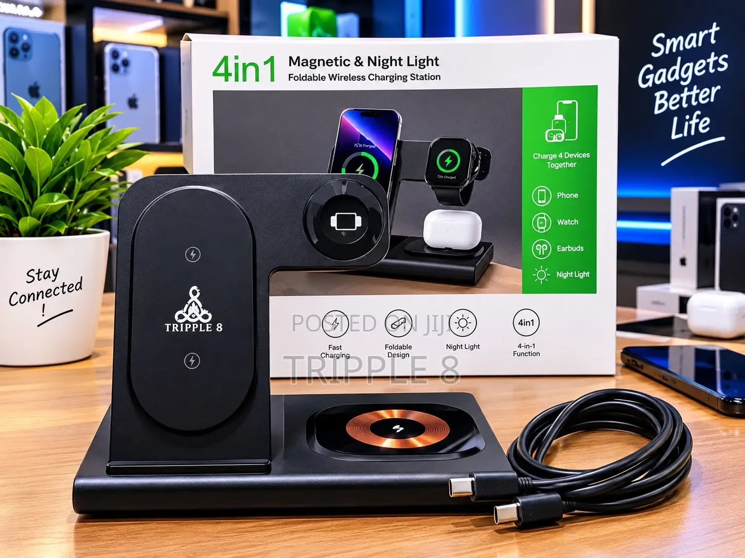 4-1 Charging Wireless Charging Station