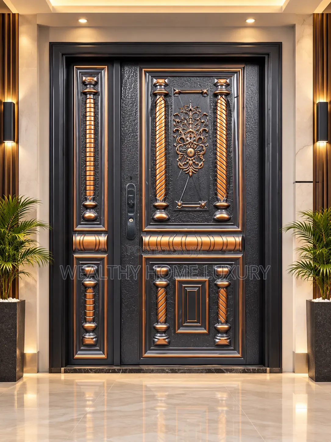 High Quality Main Entrance Copper Cast Pillar