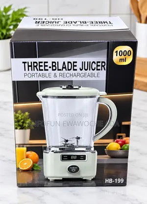 3 Blades Rechargeable Blender