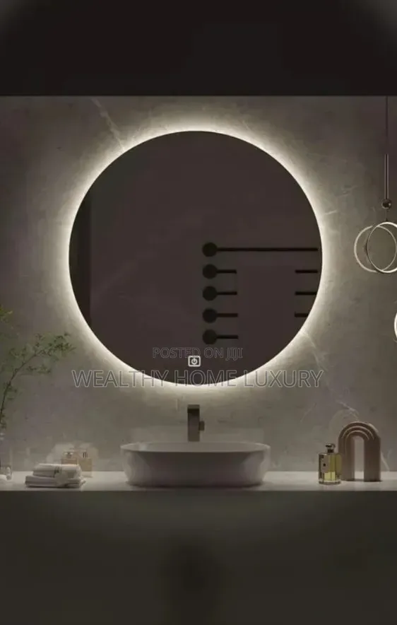 Modern Frameless LED Smart Vanity Mirror With Touch Sensor