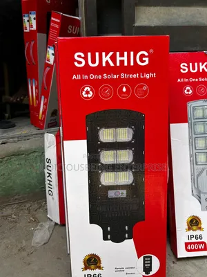 SUKHIG All-in-One Solar Street Light | IP66 | Motion Sensor