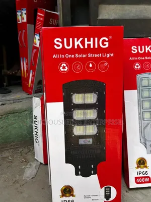 SUKHIG All-in-One Solar Street Light | IP66 | Motion Sensor