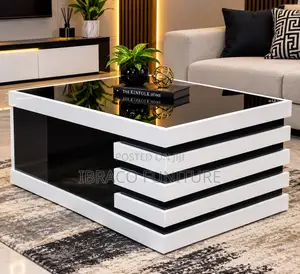 Modern Luxury Black & White Center Table