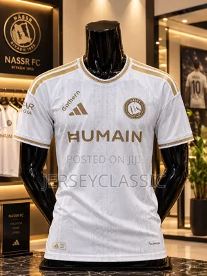Al Nassr FC 2026/27 Home Jersey – White & Gold